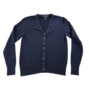 Brooks Brothers Cardigan Sweater Womens Small Silk Blend Button Front Classic